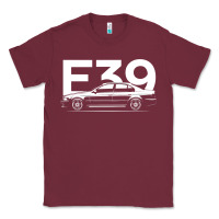 Burgundy E39 5 Series  Car Silhouette Classic Tee - longCreatives