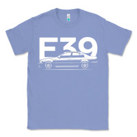 Colony Blue E39 5 Series  Car Silhouette Classic Tee - longCreatives