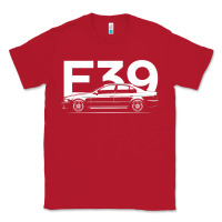 Red E39 5 Series  Car Silhouette Classic Tee - longCreatives
