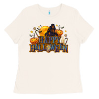 Bone Happy Halloween Ladies Tee - texasbilliewilder