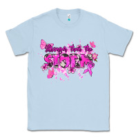 Dusty Blue Stronger than the storm Cancer Awareness Classic Tee - HowdyJamesFarm