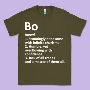 Bo Definition Personalized Name Funny Birthday Gift Idea Classic Tee Designed By Longcreatives