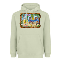 Matcha summer time pineapple and  beach Heavyweight Hoodie - BarkalooDesign