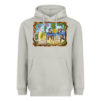 Moon Dust summer time pineapple and  beach Heavyweight Hoodie - BarkalooDesign