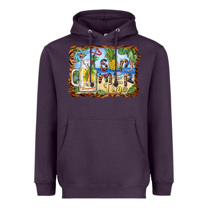 Summer Time Pineapple And  Beach Heavyweight Hoodie by BarkalooDesign | Teevron