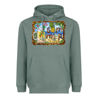 Sage summer time pineapple and  beach Heavyweight Hoodie - BarkalooDesign