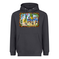Smoke summer time pineapple and  beach Heavyweight Hoodie - BarkalooDesign