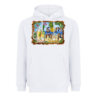 White summer time pineapple and  beach Heavyweight Hoodie - BarkalooDesign