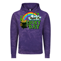 Cloud Purple Have a lucky day Vintage Hoodie - CowGirlArtShop