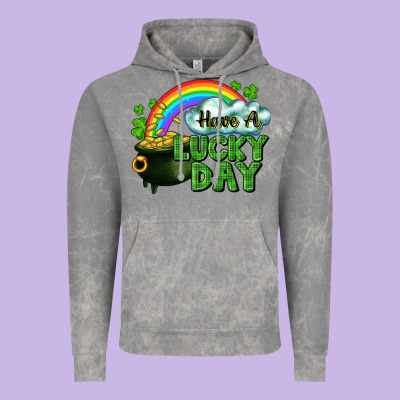Have A Lucky Day Vintage Hoodie Designed By Cowgirlartshop