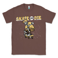 Chestnut skate or die funny skeleton skating skater halloween costume Classic Tee - longCreatives