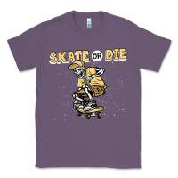 Lavender skate or die funny skeleton skating skater halloween costume Classic Tee - longCreatives