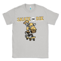 Moon Dust skate or die funny skeleton skating skater halloween costume Classic Tee - longCreatives