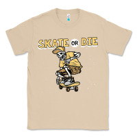 Mushroom skate or die funny skeleton skating skater halloween costume Classic Tee - longCreatives