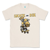 Skate Or Die Funny Skeleton Skating Skater Halloween Costume Classic Tee | Teevron