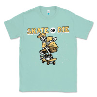 Seafoam skate or die funny skeleton skating skater halloween costume Classic Tee - longCreatives