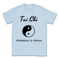 Dusty Blue Tai Chi T, Meditation In Motion, Martial Arts Gift Classic Tee - longCreatives