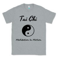 Heather Grey Tai Chi T, Meditation In Motion, Martial Arts Gift Classic Tee - longCreatives