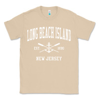 Mushroom Long Beach Island NJ Vintage Crossed Oars & Boat Anchor Spor Classic Tee - longCreatives