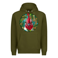 Army Green Roaster Head Christmas Premium Hoodie - RanaPortraitStore