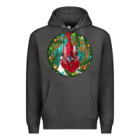 Charcoal Heather Roaster Head Christmas Premium Hoodie - RanaPortraitStore