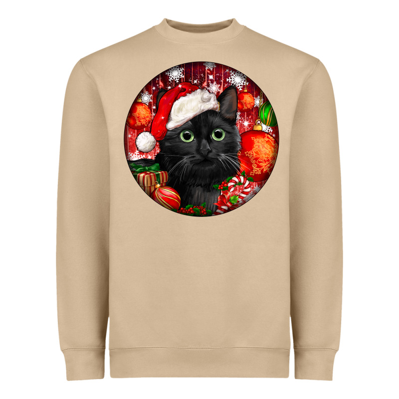 Christmas Bombay Cat Heavyweight Sweatshirt by LillyAllenDesigns | Teevron