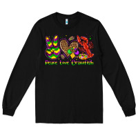 Black peace love crawfish olivia Long Sleeve Tee - OliviaCreatesArt