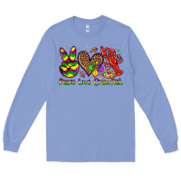 Colony Blue peace love crawfish olivia Long Sleeve Tee - OliviaCreatesArt