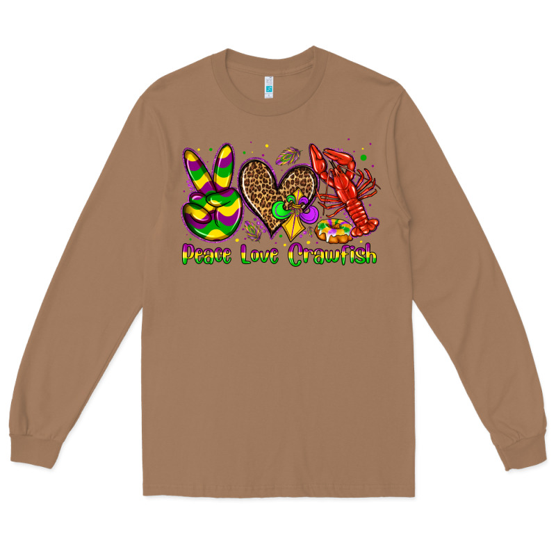 Peace Love Crawfish Olivia Long Sleeve Tee by OliviaCreatesArt | Teevron