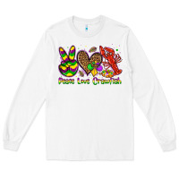 White peace love crawfish olivia Long Sleeve Tee - OliviaCreatesArt