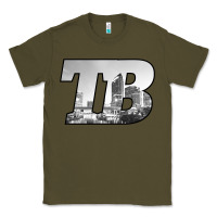 Army Green TB Tampa Bay City Skyline of Tampa Bay, Florida Classic Tee - longCreatives