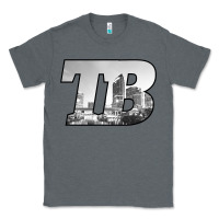 Charcoal Heather TB Tampa Bay City Skyline of Tampa Bay, Florida Classic Tee - longCreatives