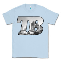 Dusty Blue TB Tampa Bay City Skyline of Tampa Bay, Florida Classic Tee - longCreatives