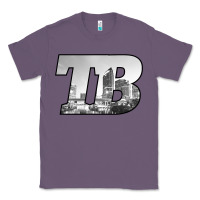 Lavender TB Tampa Bay City Skyline of Tampa Bay, Florida Classic Tee - longCreatives
