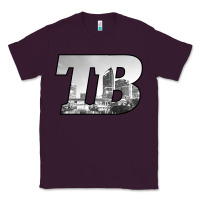 Plum TB Tampa Bay City Skyline of Tampa Bay, Florida Classic Tee - longCreatives