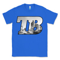True Royal TB Tampa Bay City Skyline of Tampa Bay, Florida Classic Tee - longCreatives