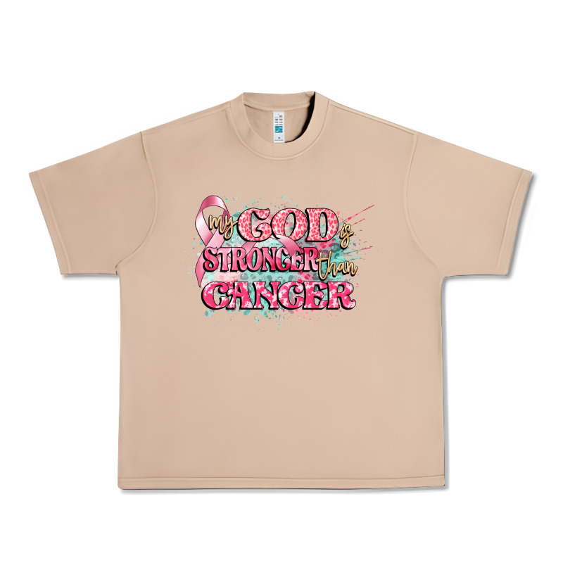 My God Is Stronger Than Cancer Urban Heavy Tee by CowGirlArtShop | Teevron