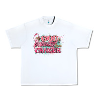 White my god is stronger than cancer Urban Heavy Tee - CowGirlArtShop