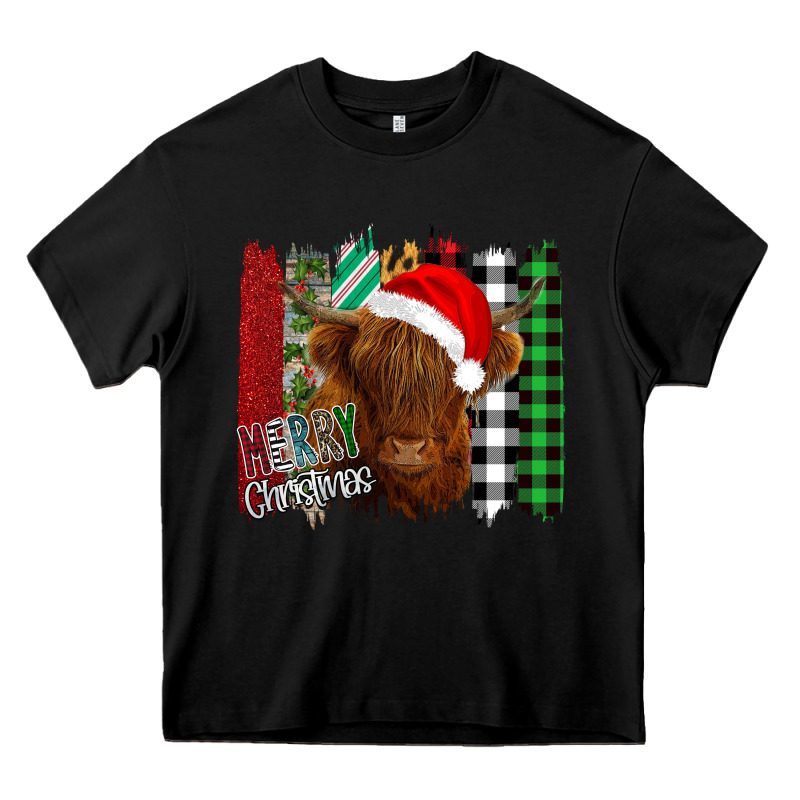 Merry Christmas Cow Heavy Core Tee by Bettercallsaul | Teevron