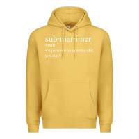 Antique Gold Submariner Definition  I Pigboat Submersible Nuclear Premium Hoodie - longCreatives