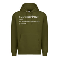 Army Green Submariner Definition  I Pigboat Submersible Nuclear Premium Hoodie - longCreatives
