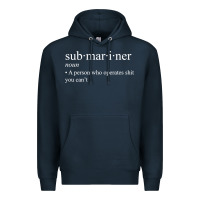 Navy Submariner Definition  I Pigboat Submersible Nuclear Premium Hoodie - longCreatives