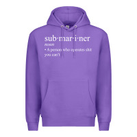 Purple Submariner Definition  I Pigboat Submersible Nuclear Premium Hoodie - longCreatives