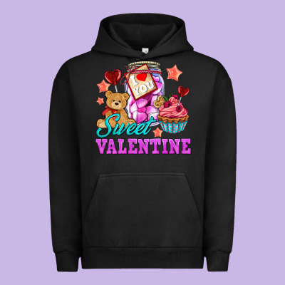 Sweet Valentine Urban Hoodie Designed By Adodesignshop