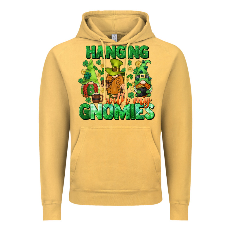 St. Patrick's Day Gnomes Vintage Hoodie by CowGirlArtShop | Teevron