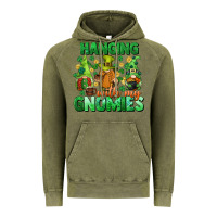 Vintage Olive St. Patrick's Day gnomes Vintage Hoodie - CowGirlArtShop