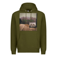 Army Green Twin Peaks City Limits Welcome Sign Vintage Premium Hoodie - longCreatives