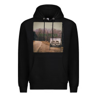 Black Twin Peaks City Limits Welcome Sign Vintage Premium Hoodie - longCreatives