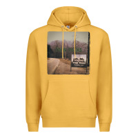 Mustard Twin Peaks City Limits Welcome Sign Vintage Premium Hoodie - longCreatives