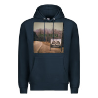 Navy Twin Peaks City Limits Welcome Sign Vintage Premium Hoodie - longCreatives